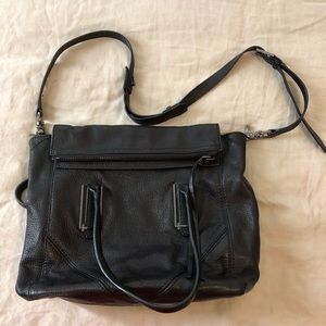 Botkier black leather satchel/crossbody